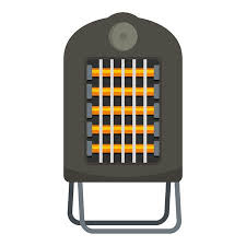 Portable Heater Icon Flat Ilration