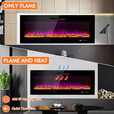 Costway 50 Electric Fireplace Recessed