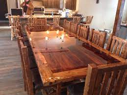 reclaimed barn wood dinning room table