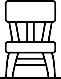 Wooden Chair Creative Icon Design