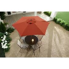 Stylewell 7 5 Ft Steel Market Outdoor Patio Umbrella In Chili Red