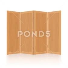Folding Screen Wooden Room Divider