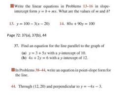 Write The Linear Equations In Problems