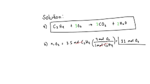 Combustion Reaction Of Ethylene C2h4