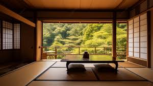 Room With A Japanese Design Background