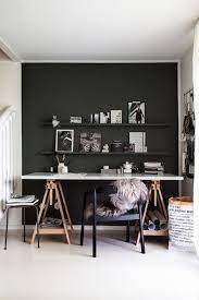 Home Offices With Black Walls