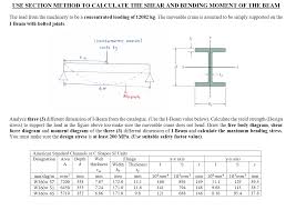 calculate the shear and bending chegg