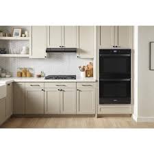 Whirlpool 8 6 Total Cu Ft Double Wall Oven With Air Fry When Connected Black