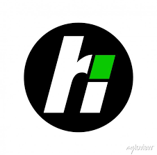 Hi Brand Name Initial Letters Monogram