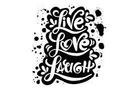 Live Laugh Love Hand Lettered Words