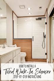 How To Install A Tiled Walk In Shower