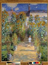 Garden At Vetheuil By Claude Monet