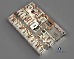 Dental Office 3d Floor Plan A L Post