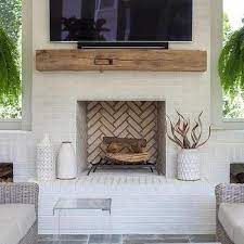 Rustic Chunky Fireplace Mantel With