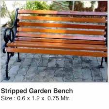 Frp Strip Bench Stripped Garden Bench