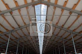 wooden beams on steel structure for