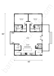 Barndominium Floor Plans With 2 Master