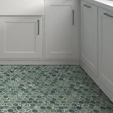Sunwings Concret Green 10 In X 12 In Matte Recycled Glass Hexagon Marble Look Floor And Wall Tile 8 34 Sq Ft Carton Hexc Gre 10