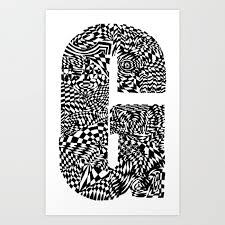 Alphabet Letter G Impact Bold Abstract