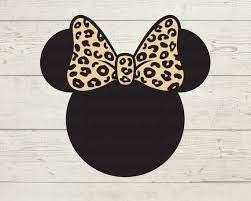 Minnie Clipart Leopard Print Head Ears