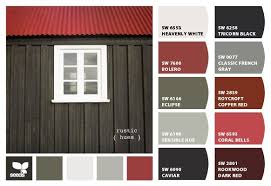 House Paint Exterior Red Roof House