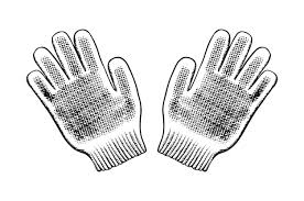 Vector Hand Drawn Icon Garden Gloves