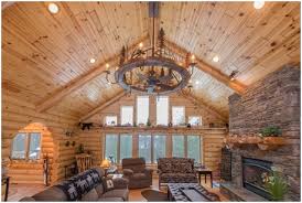 Vaulted Ceiling In A Log Home ǀ 855
