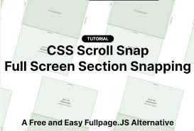 snapping scroll sections with javascript
