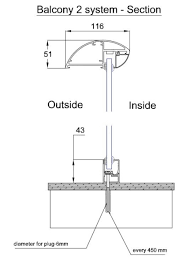 Glass Balcony Fixings Specifications