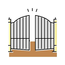 Automatic Gate Vector Art Icons And