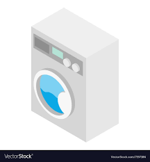 Washer Isometric 3d Icon Royalty Free