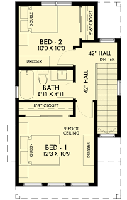 Compact New American House Plan 900