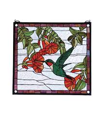 21 W X 19 H Hummingbird Stained Glass