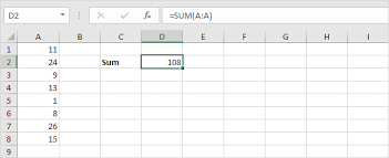 Sum Formulas In Excel In Easy Steps