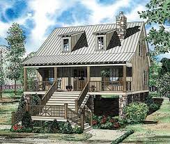 Plan 59961nd Raised Creekside Cottage