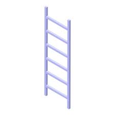 Vector Steel Ladder Icon Isometric