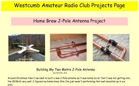 home brew j pole antenna project the