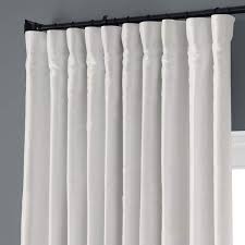 Off White Blackout Extra Wide Vintage Textured Faux Dupioni Curtain