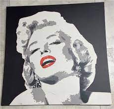 Marilyn Monroe Modern Giclee On Canvas