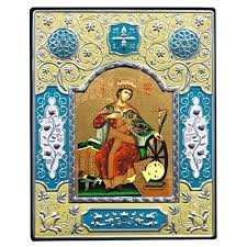 Saint Catherine Silk Screen Icon