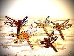 Intricate Dragonfly Wooden Tabletop