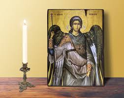 Archangel Michael Icon Byzantine Greek