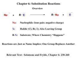 Ppt Chapter 6 Substitution Reactions