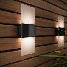 Gemini Solar Wall Lights Set Of 2