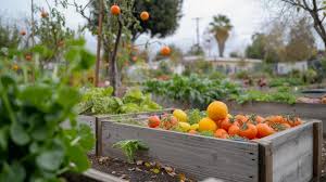 Community Vegetable Garden Stock Photos