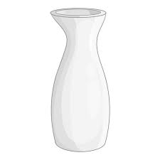 Vase Cartoon Vector Art Png White Vase