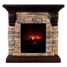 Faux Stone Fireplace For