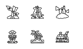 Forest House Icon Packs Logos Symbols
