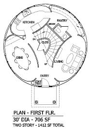 Round Elliptical Home Plan