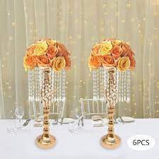 Wedding Centerpieces Flower Vases Gold